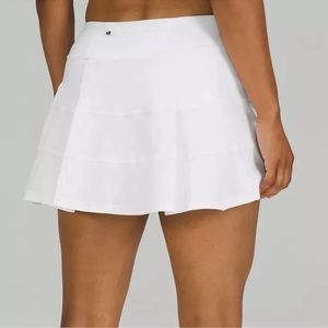 Lululemon Pace Rival Mid-Rise Skirt white size 6